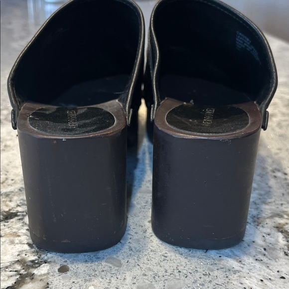 AEROSOLES Crosby Black Mules with Gold Accents Size 9 - Picture 6 of 11